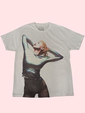 MADONNA Celebration Tour Absolutely No Regrets Large Portrait Print Tee - L